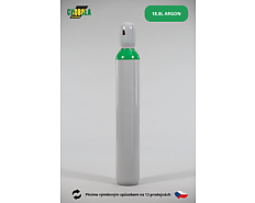 Láhev ocelová Argon 18,8 l + náplň Argon 18,8 l /20 MPa