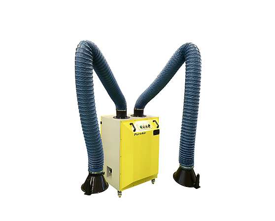 Mobilní odsávací jednotka PureAir 3 kW/3500m3 2x rameno 3m