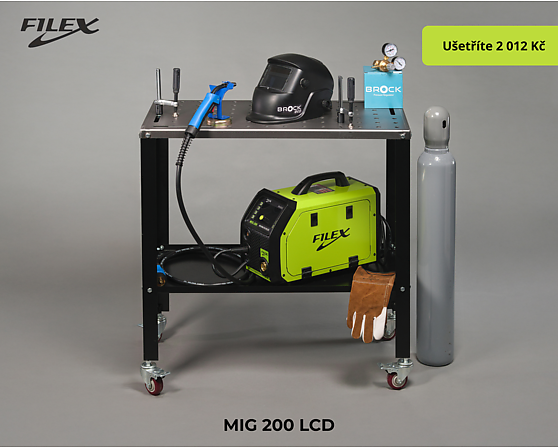 FILEX MIG 200 LCD All in one set + rukavice zdarma