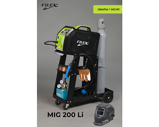 FILEX MIG 200 Li Full set + rukavice zdarma