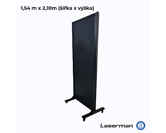 Mobilní ochranná zástěna pro laserová pracoviště LASERMAN