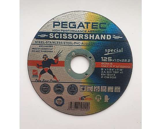 Řezný kotouč PEGATEC Exclusiv ALL-IN-ONE 125mm - tloušťka 1,0mm 